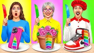 Eu vs Minha Vó No Desafio De Culinária | Bolo vs Comida De Verdade por Multi DO Challenge