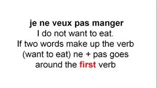 French Negative Sentences - Negation