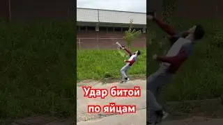 Битой по яйцам