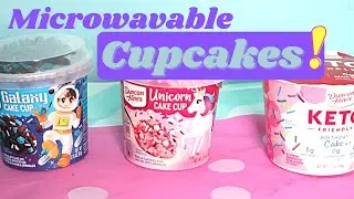 😊Microwavable Cupcakes!😍- Keto, Galaxy and Unicorn
