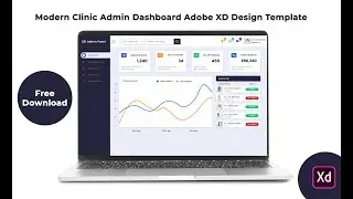 Modern Clinic Admin Design Adobe XD Template Free Download -  Studious31 Adobe XD [Free Download]