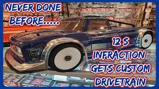 Arrma Infraction 12S gets custom drivetrain!