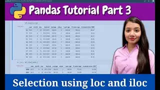 Pandas Selection using loc and iloc | Pandas Tutorial Part 3 | Data Analysis using Python