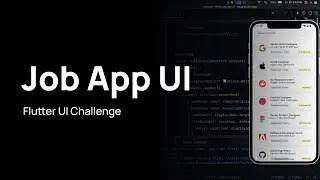 Flutter UI - Job App