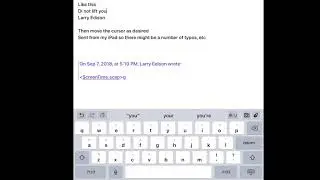 Accessing cursor on iPad