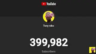 400k special live count video||Thanks for the unstoppable support  👏 #Tony_niko
