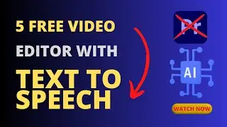 Top 5 Free Video Editors with Text-to-Speech: Create Professional Videos Effortlessly!