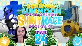 INSANE SHINIES AGAIN!! Pokemon Sun and Moon Randomizer Shiny Race Nuzlocke w/ MandJTV! Ep 24