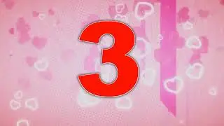 1 to 3 number counting! Video effect