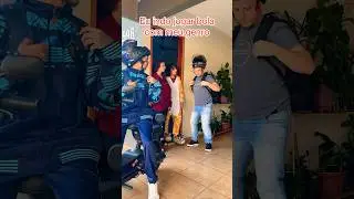 Indo jogar bola com o genro. 