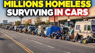 Real Life America's Homeless Crisis — Millions Homeless, Living in Cars Nobody Notices