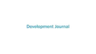 Development Journal