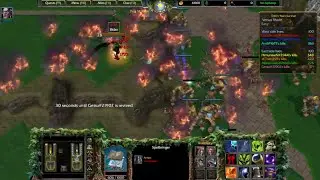 Wc3 - ENFOs Team Survival 3003 (Gameplay x4 speeded) (Warcraft III)