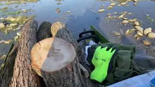 Міні Т16. З дровами через воду.