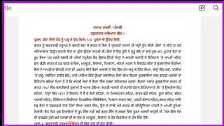 pseb competency based paper class 10th Punjabi worksheet - 1 test 2024 full solved