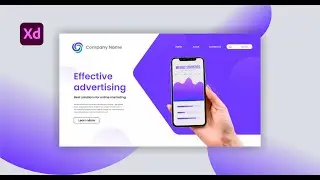 Landing Page design in Adobe XD | MDF Creative