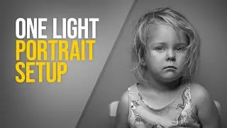 Awesome ONE LIGHT portrait setup