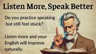 Listen More, Speak Better | The Truth about English Fluency | English Listening Practice