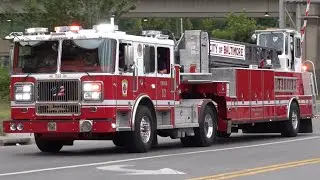 Baltimore City Fire Department Brand New Truck 12 Responding 8/29/23