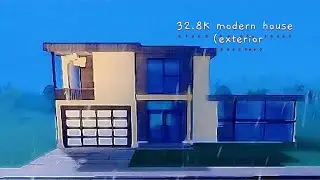 Bloxburg 32.8K modern house exterior