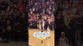 Standing ovation for Josh Hart #game7 #nbaplayoffs #Knicks #salute