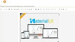Material UI   Advance & Super Premium Blogger Theme   Template Free
