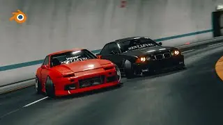 Stanced 240sx & e36 drift - Blender Animation