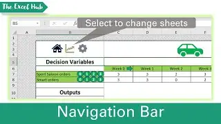 Create A Navigation Bar Using VBA To Switch Between Sheets Easily - The Excel Hub