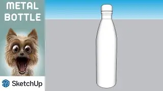 HOW TO DO METAL BOTTLE ONLY DEFAULT TOOL 😍 THIS IS SIMPLE METHOD AND EASYWAY 😍 BY USING SKETCHUP 😍
