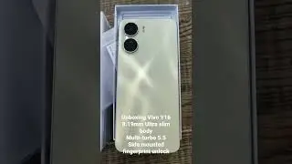 Unboxing Vivo Y16 8.19mm ultra Slim Body