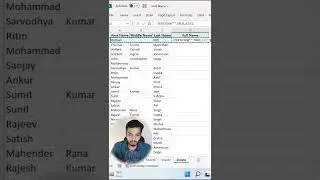 how to join First Name, Middle Name and Last Name / Join Multiple Cells in Excel