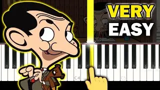 Mr Bean Animated Theme Song - VERY EASY Piano tutorial