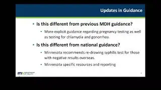 Refugee Health Microlearning Series: Sexually Transmitted Infections and Pregnancy