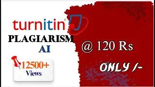 How to get turnitin report just @120 only| get report 20 minutes|| 