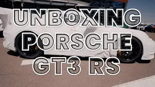 Checking out and unwrapping the new 992 GT3RS 'ice grey'
