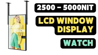 LCD Window Display - how to catch everyone who pass by your shop?