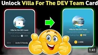 How to Unlock Villa for the DEV Team Card hamster kombat | daily combo c...
