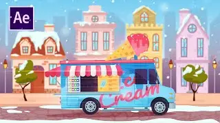 Анимируем иллюстрацию с ПАРАЛЛАКСОМ в After Effects | Parallax Animation