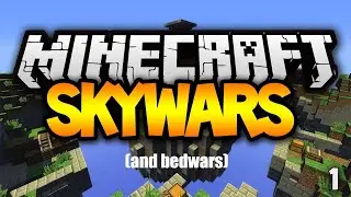 Playing minecraft skywars and bedwars for the first time