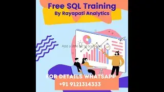 Oracle SQL Free Session: Introduction  | Oracle SQL  Training Tutorials | Rayapati