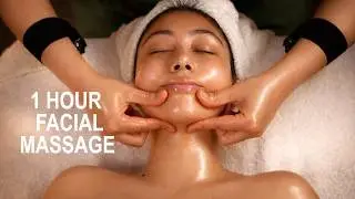 ASMR 1 Hour Professional Facial Massage 😴 Precise Techniques • No Talking