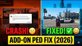 STOP GTA V FROM CRASHING! | How to Fix GTA V Crash After Adding Add-On Peds | (WORKING 2026) 