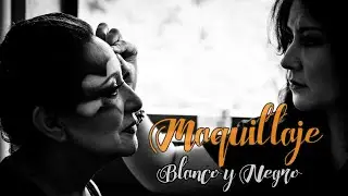 Foto maquillaje blanco y negro