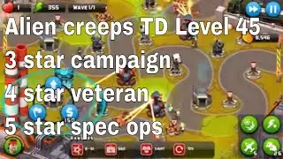 Alien Creeps TD Level 45 Without Any Extra Hero