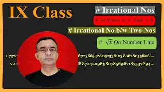 Irrational numbers on number line for class 9, Irrational numbers between two rational number