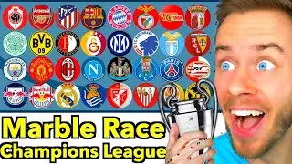 MARBLE RACE sagt die CHAMPIONS LEAGUE 2023/24 voraus! 👀😂  *ELIMINATION TURNIER*