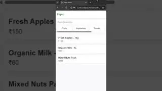 Zepto App Home Page Using JavaScript | HTML CSS JS UI Clone Tutorial
