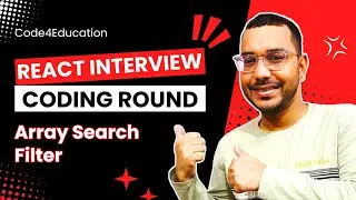 React Interview Question & Answer: How to Implement Optimized Search Filter | Interview Coding Round