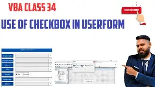 use of checkbox in userform excel vba. checkbox in userform