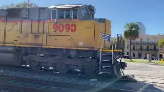 UP Rock Train At Commerce St San Antonio TX